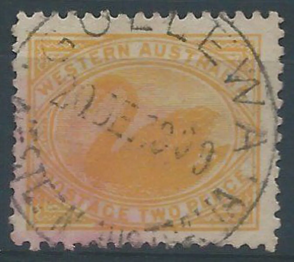 Gullewa A26 90% strike on 2d yellow swan dated 20 ... Image 1++