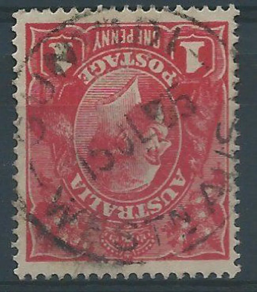 Gunyidi B28 for 15 Jul 1915, 90% strike on 1d red ... Image 1++