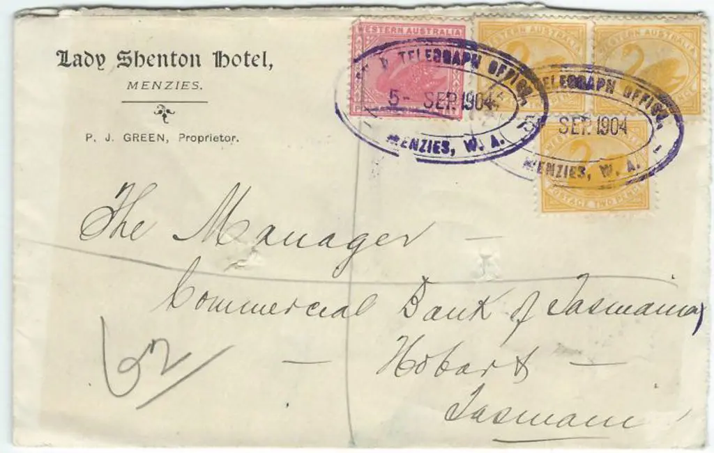 Menzies Post & Telegraph Office complete oval ... Image 1++