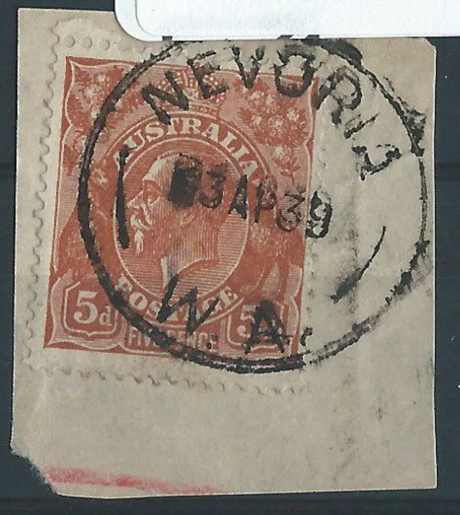 Nevoria C30 complete strike on 5d brown KGV dated ... Image 1++