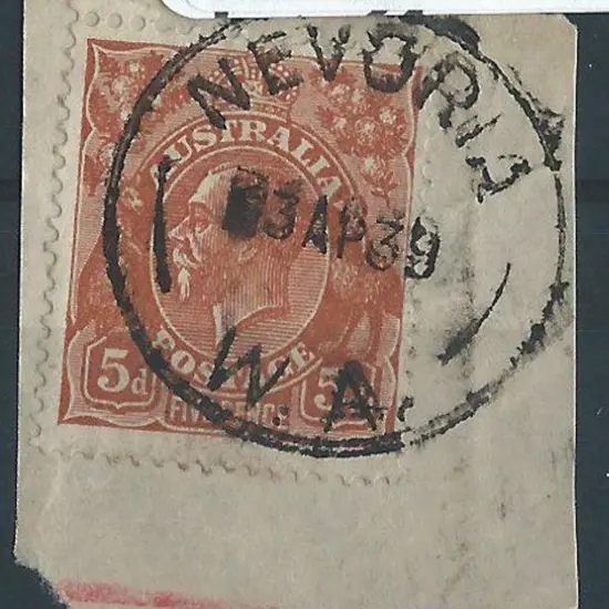 Nevoria C30 complete strike on 5d brown KGV dated ...