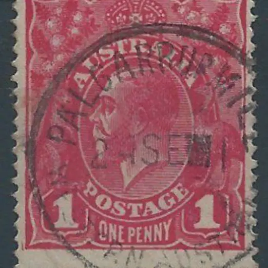 Palgarup Mill A26 Crisp 90% strike on 1d red KGV ...
