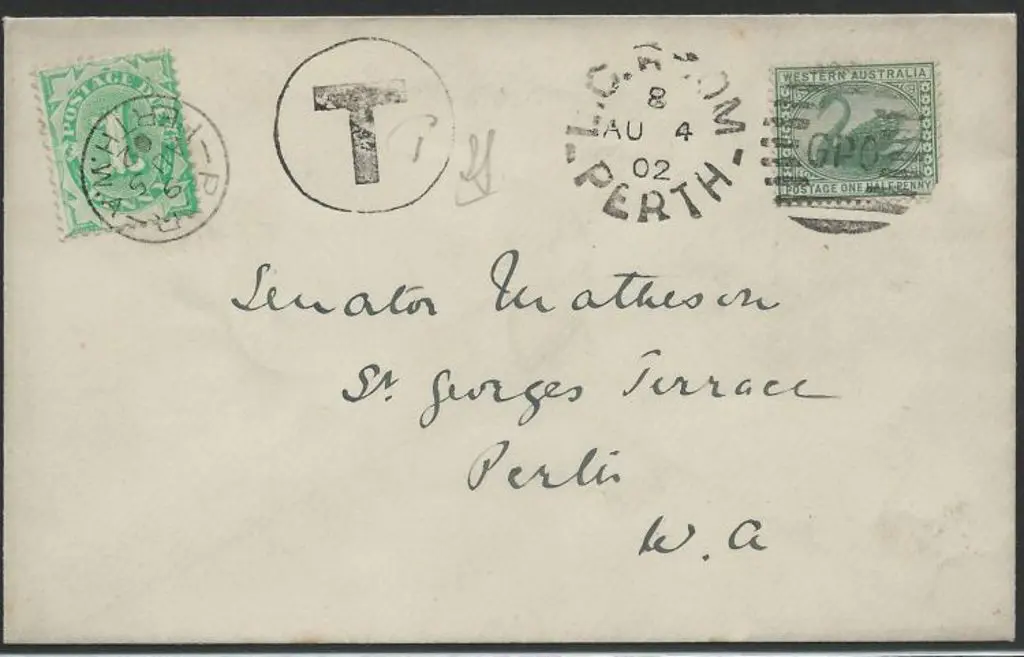 Perth GPO L.C. Room duplex DxG, index 8 dated AU 4 ... Image 1++