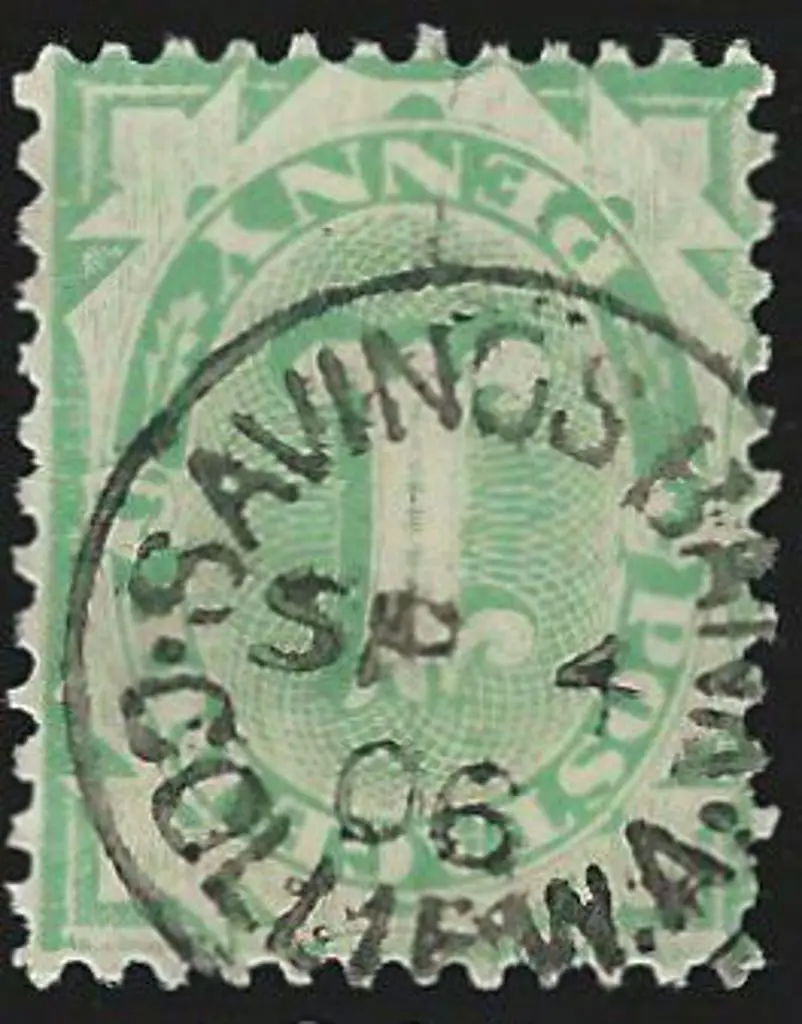 Collie Sbii Bold 85% strike on 1d green Postage ... Image 1++
