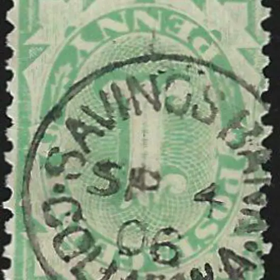 Collie Sbii Bold 85% strike on 1d green Postage ...