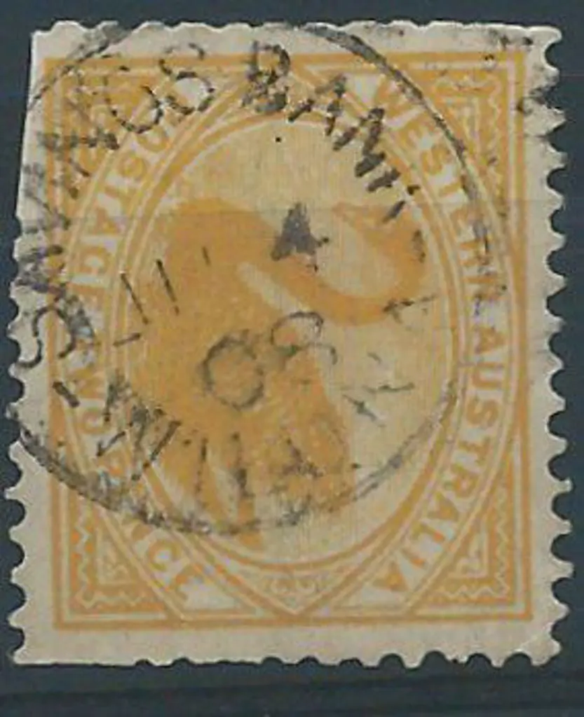 Wiluna Sbi 90% strike on 2d yellow swan dated 4 ... Image 1++
