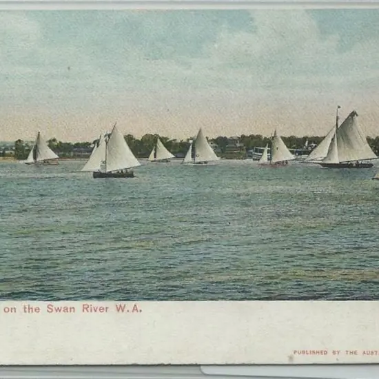 "A Yacht Race on the Swan River WA" (Austral ...