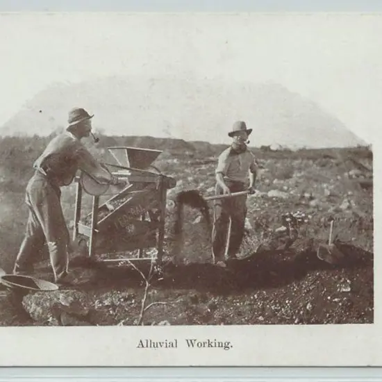 "Alluvial Working" (Immigration Bureau, Perth) B&W ...