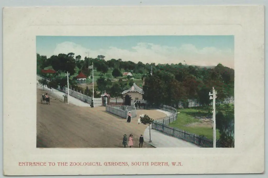 "Entrance to the Zoological Gardens, South Perth, ... Image 1++