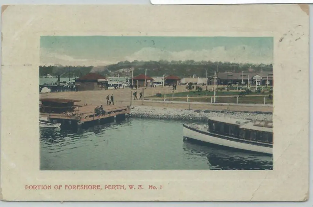 "Portion of Foreshore, Perth WA No1" Used coloured ... Image 1++
