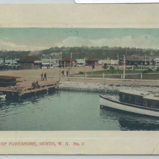 "Portion of Foreshore, Perth WA No1" Used coloured ...