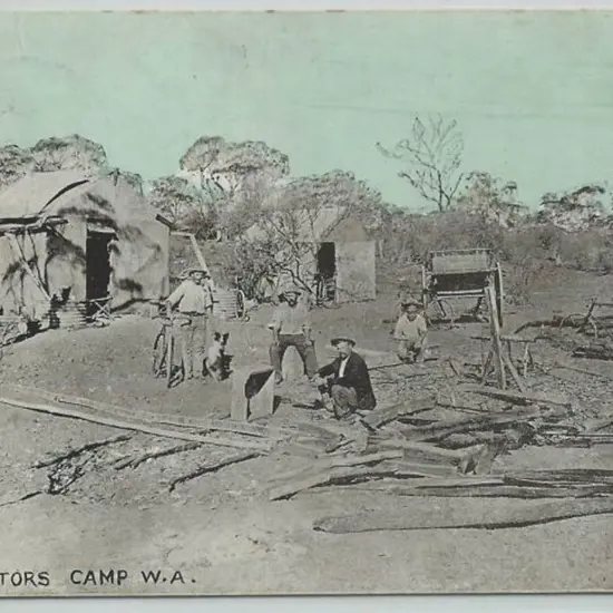 "Prospectors Camp WA" (perfection series) in blue ...