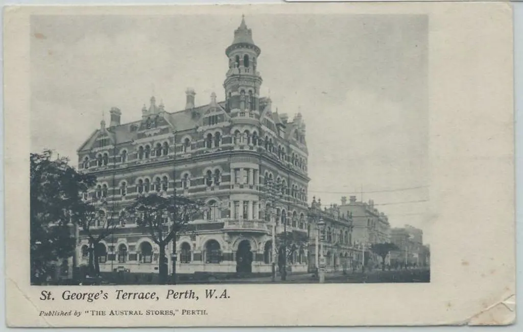 "St George's Terrace, Perth WA" (Austral Stores) ... Image 1++
