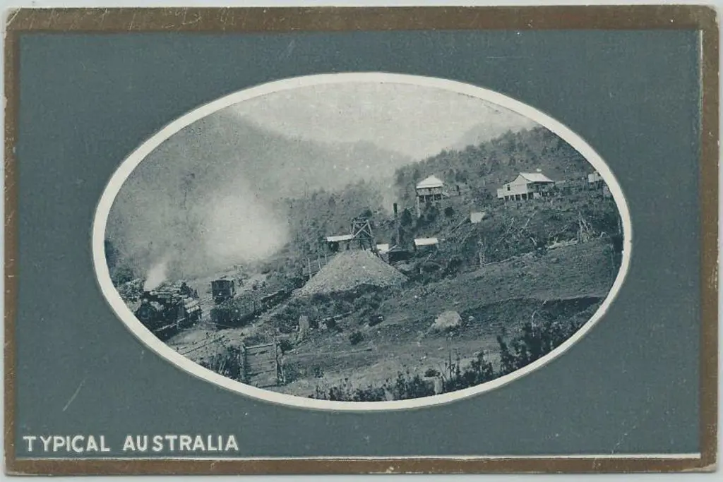 "Typical Australia" gold mining scene (Australian ... Image 1++