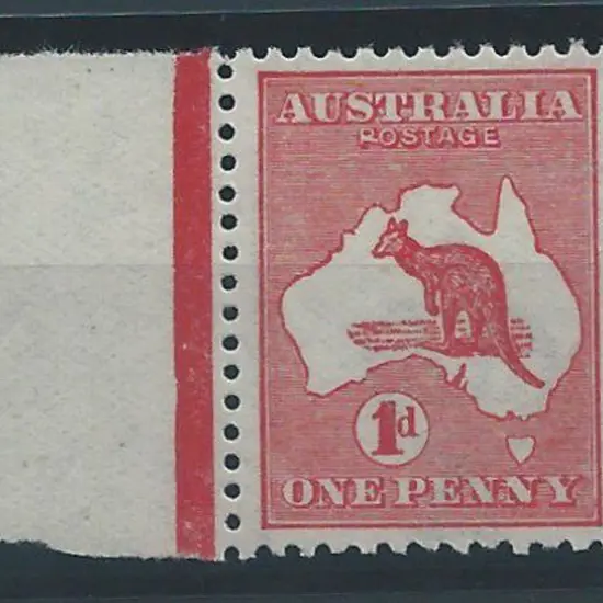 1913 1st wmk 1d red left marginal example with ...
