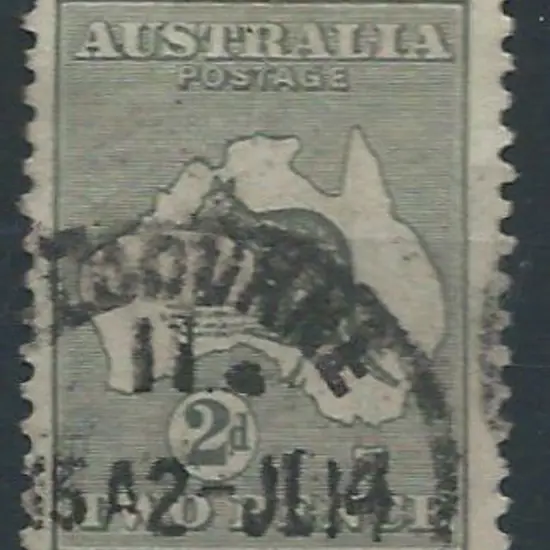 1913 1st wmk 2d grey with "scratch from value ...