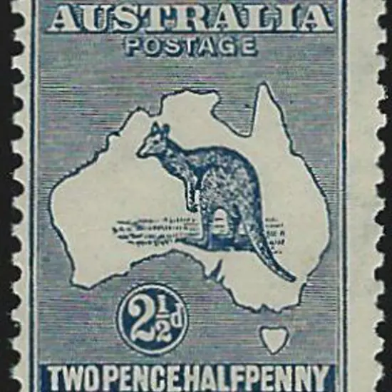 1915 2nd wmk 2½d indigo. Centred left but ...