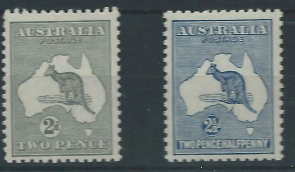 1915-28 3rd wmk 2d grey Die I & 2½d blue. Both MLH ... Image 1++