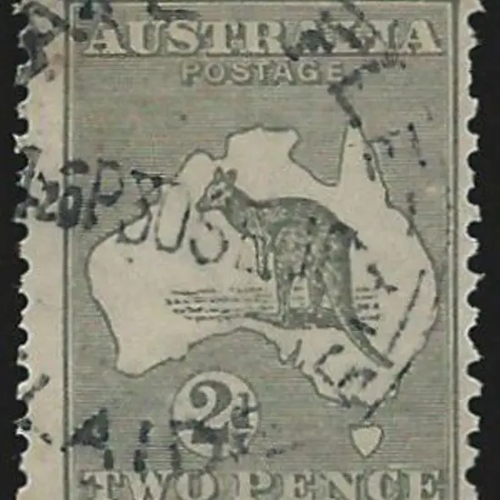 1915-28 3rd wmk 2d grey Die IIA with inverted ...