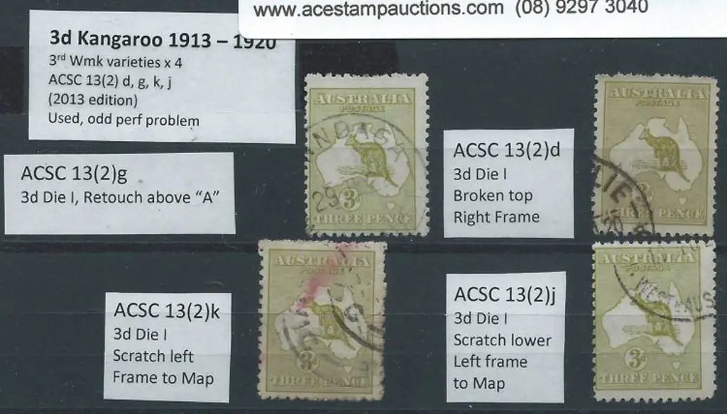 1915-28 3rd wmk 3d olive Die I, Plate 2 x 4 with ... Image 1++