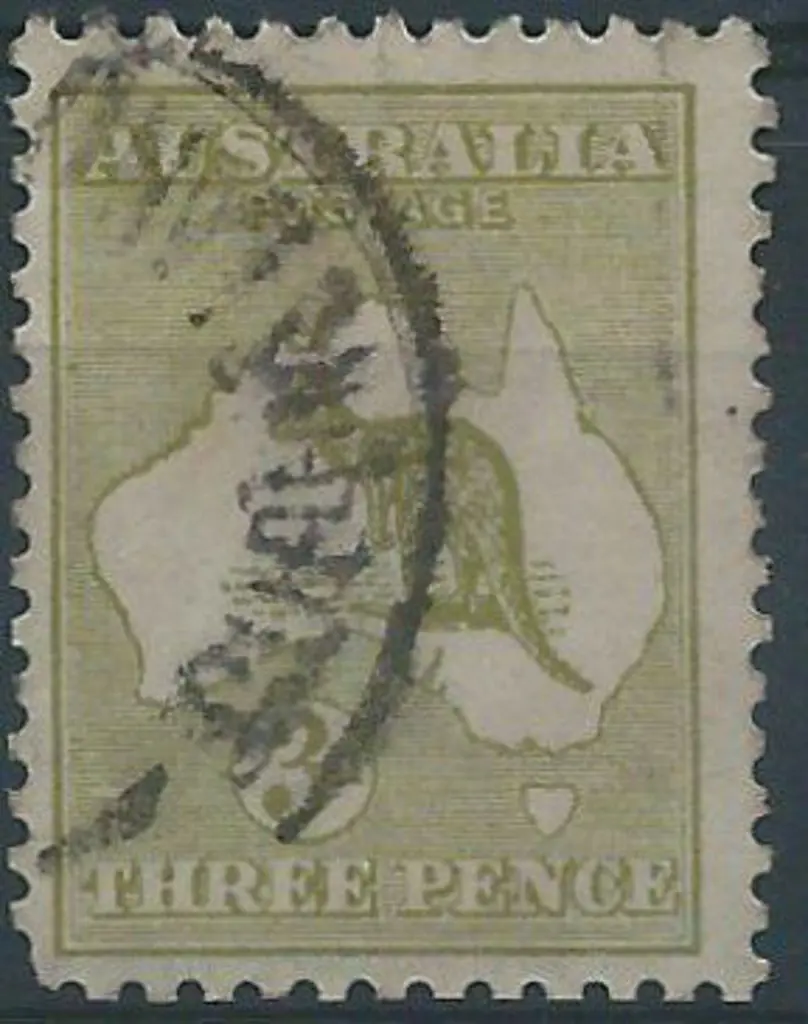 1915-28 3rd wmk 3d olive Die II, Plate 1 with ... Image 1++