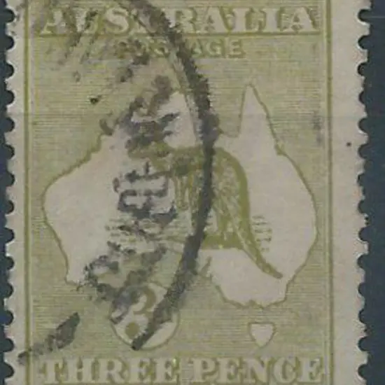 1915-28 3rd wmk 3d olive Die II, Plate 1 with ...