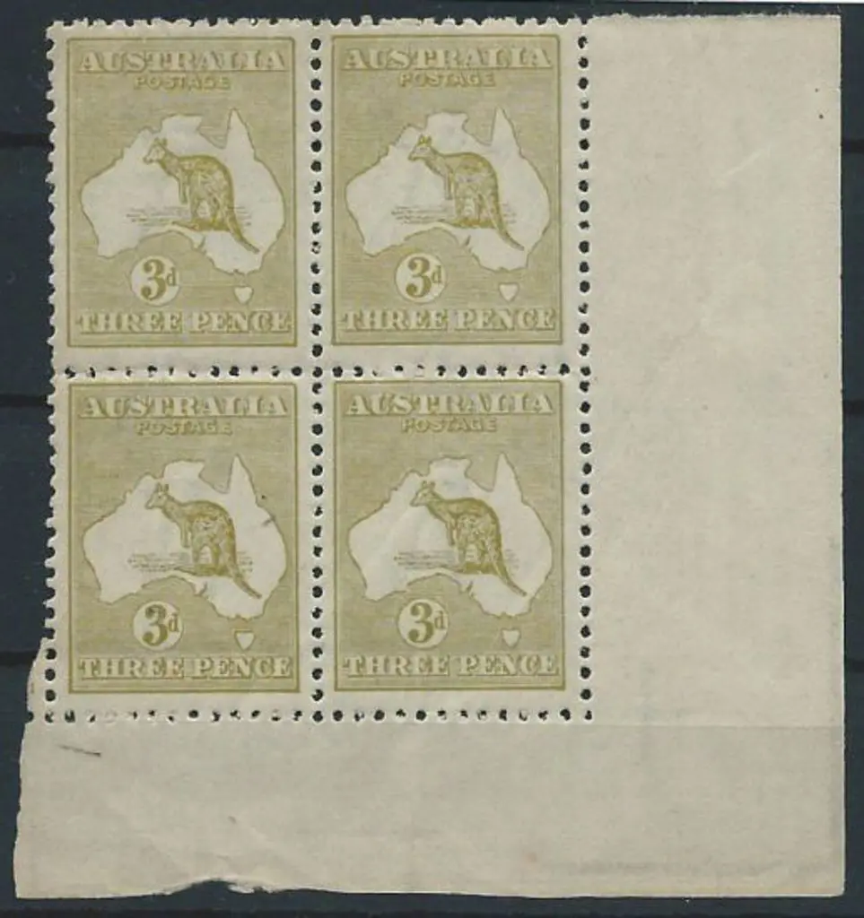 1915-28 3rd wmk 3d pale olive Die IIB Harrison ... Image 1++