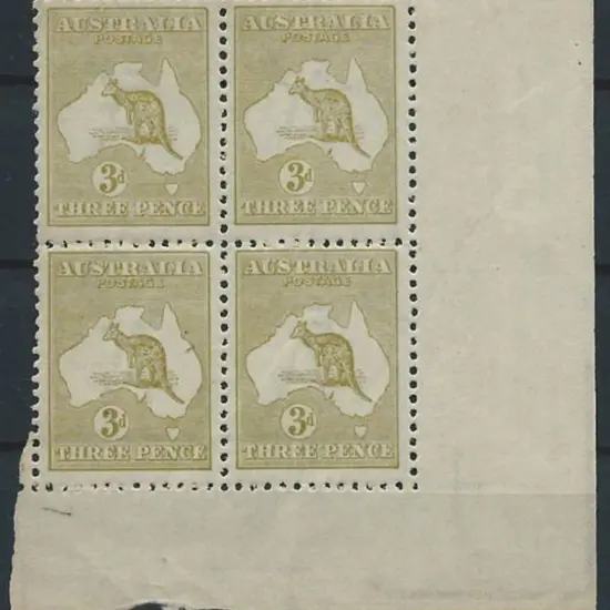 1915-28 3rd wmk 3d pale olive Die IIB Harrison ...