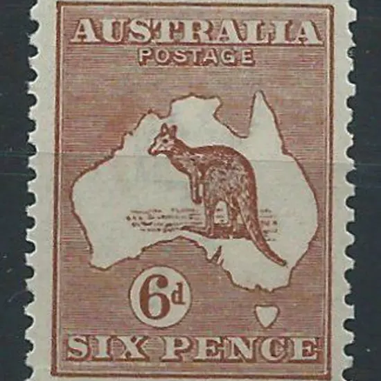1923-24 New colours 6d chestnut. Couple of ...