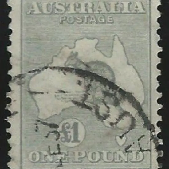 1931-47 CofA £1 grey with part 1937 cds. Well ...