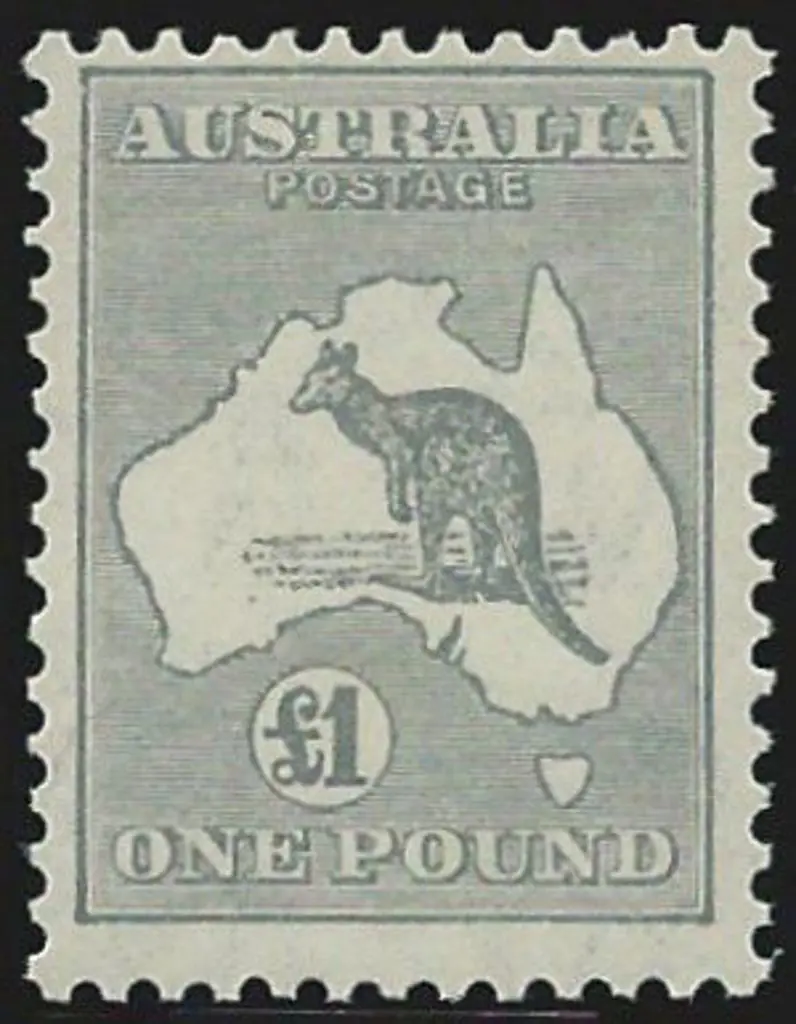1931-47 CofA £1 grey. Fresh MUH. Centred up ... Image 1++