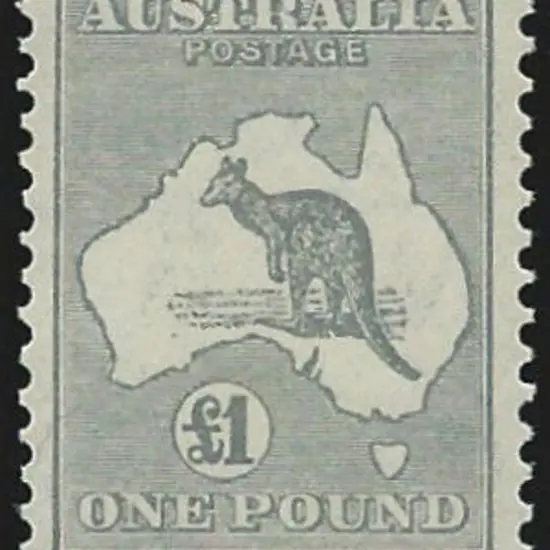 1931-47 CofA £1 grey. Fresh MUH. Centred up ...