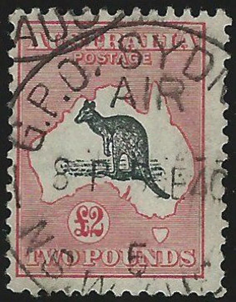 1931-47 CofA £2 black & rose with 1940 GPO SYDNEY ... Image 1++