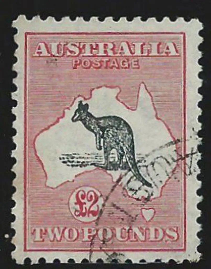 1931-47 CofA £2 black & rose with neat corner cds. ... Image 1++