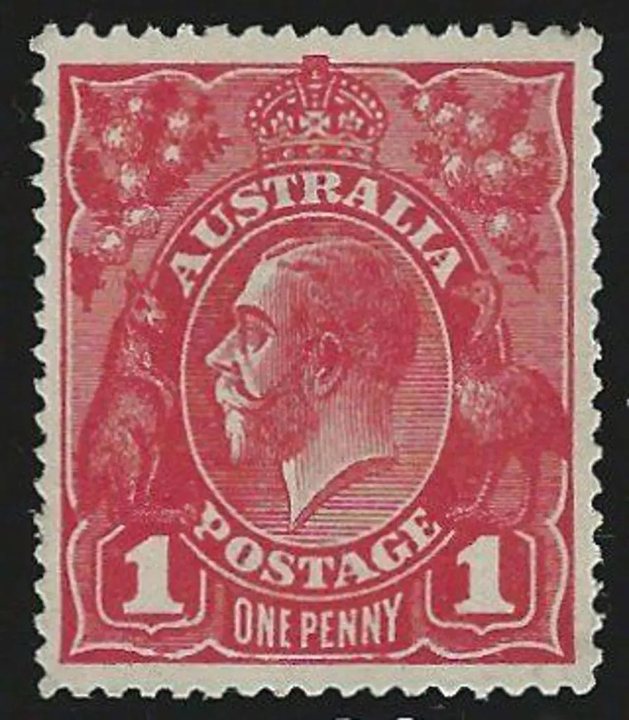 1914-20 Single wmk 1d carmine Die II MUH with ... Image 1++