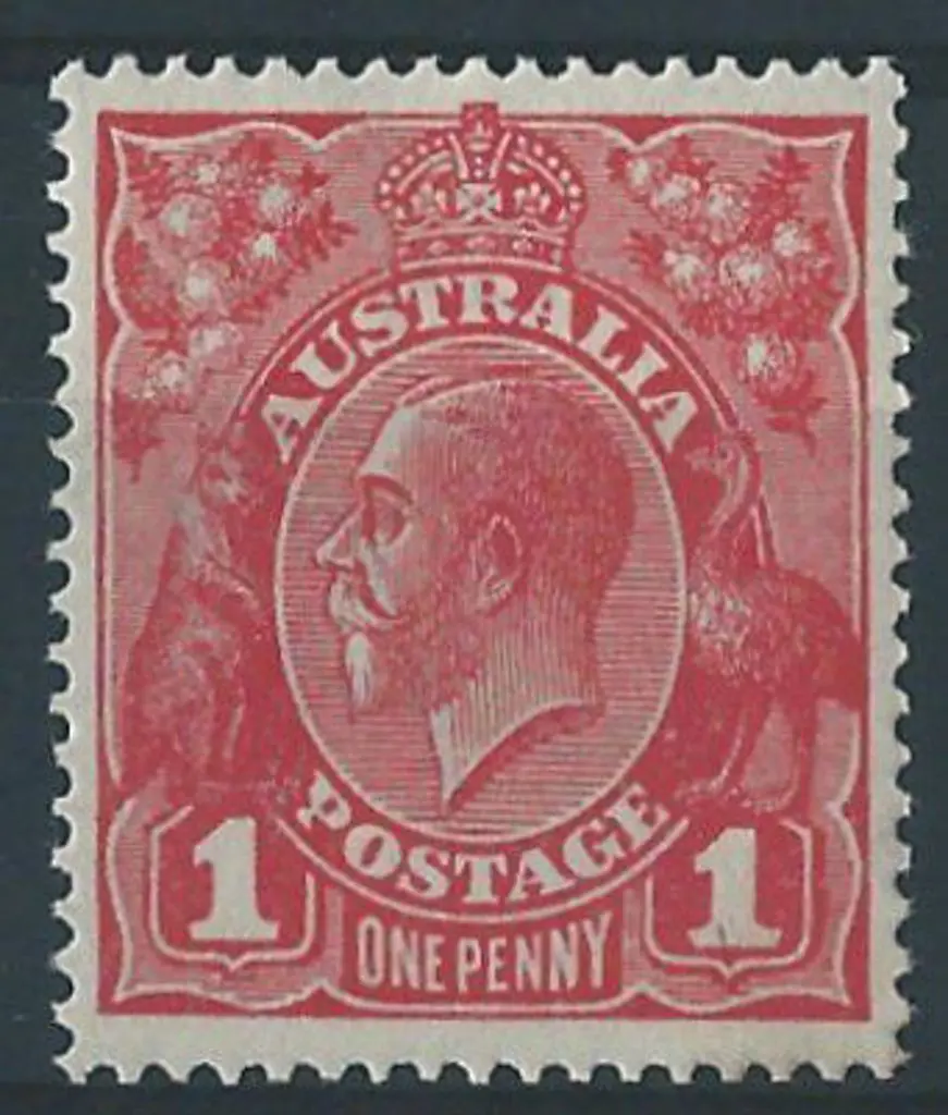 1914-20 Single wmk 1d deep red Die III on War ... Image 1++