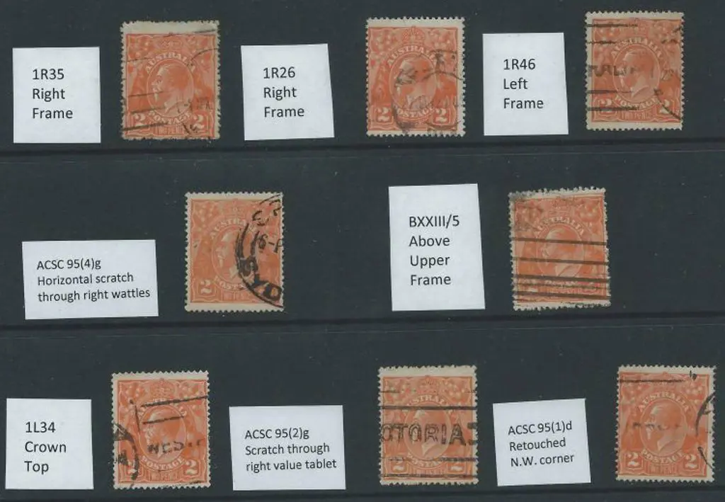 1918-23 Single wmk 2d orange good to F/U range of ... Image 1++
