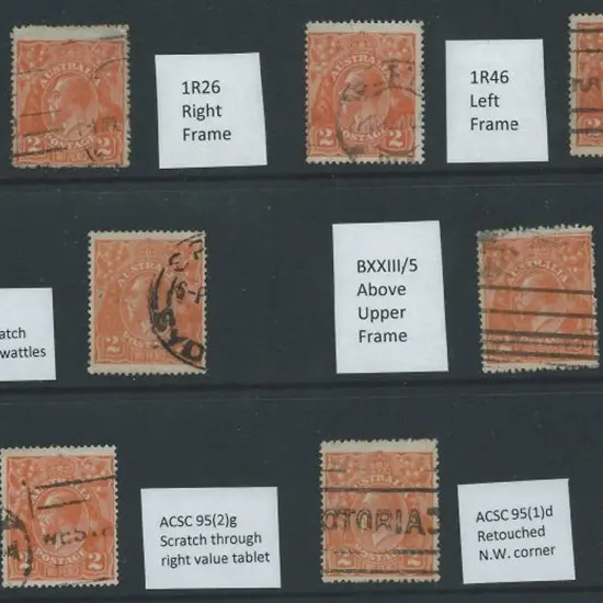 1918-23 Single wmk 2d orange good to F/U range of ...