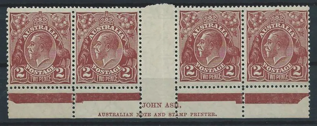 1926-30 SM wmk Perf 13½x12½ 2d deep red-brown Ash ... Image 1++