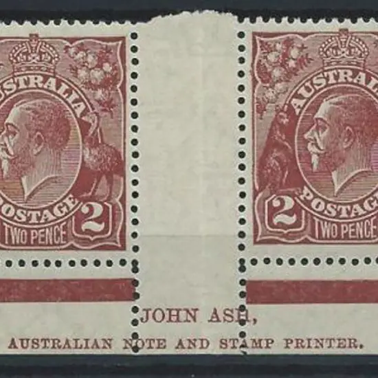 1926-30 SM wmk Perf 13½x12½ 2d deep red-brown Ash ...