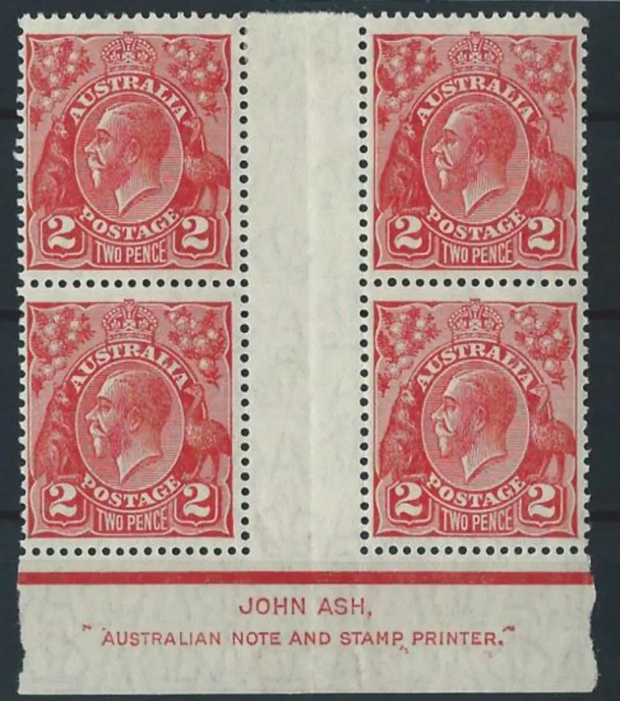 1926-30 SM wmk Perf 13½x12½ 2d golden scarlet Die ... Image 1++