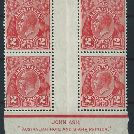 1926-30 SM wmk Perf 13½x12½ 2d golden scarlet Die ...