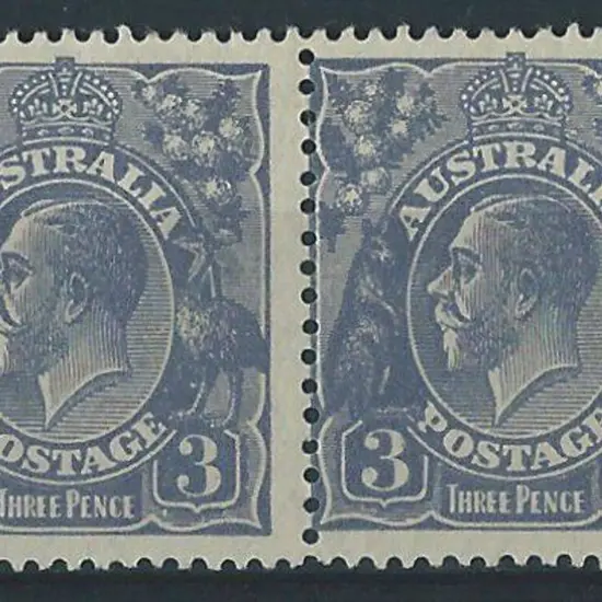 1926-30 SM wmk Perf 13½x12½ 3d blue Die Ia A-B ...