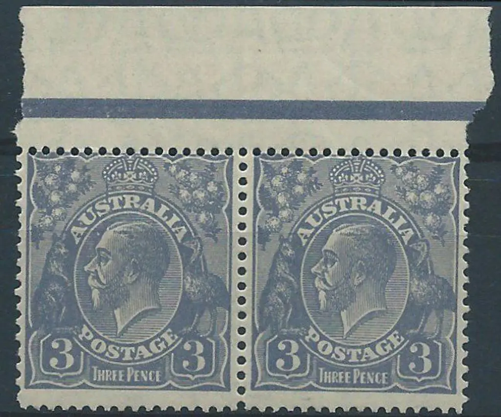 1926-30 SM wmk Perf 13½x12½ 3d blue Die Ia A-B ... Image 1++
