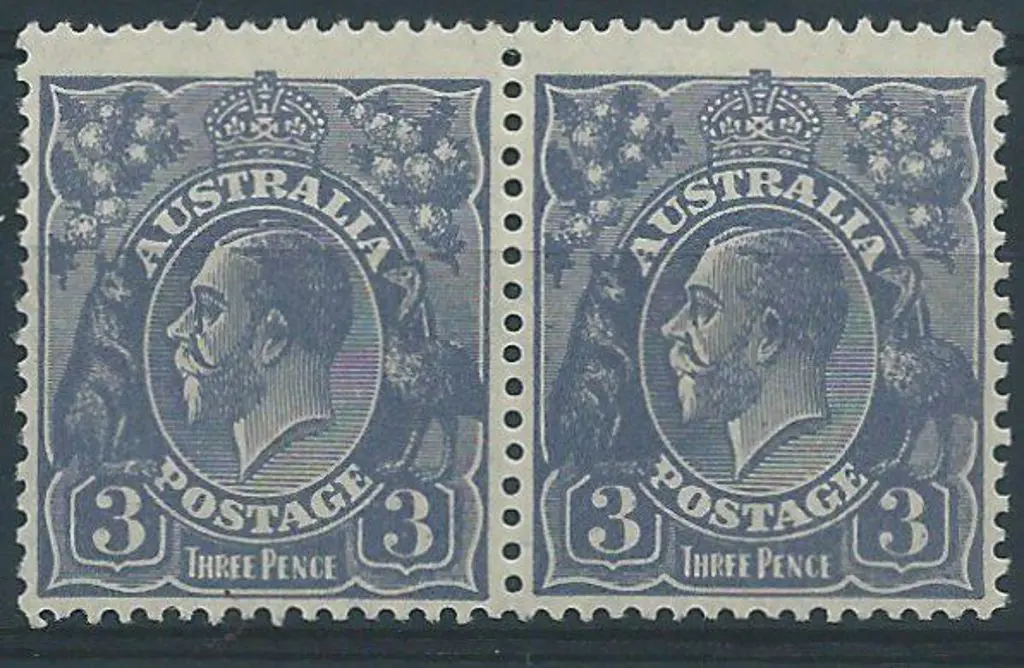 1926-30 SM wmk Perf 13½x12½ 3d dull blue Die I ... Image 1++