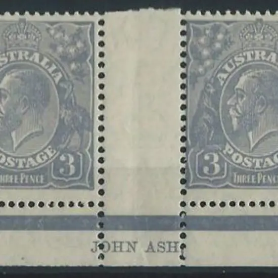 1926-30 SM wmk Perf 13½x12½ 3d pale blue Die I, ...
