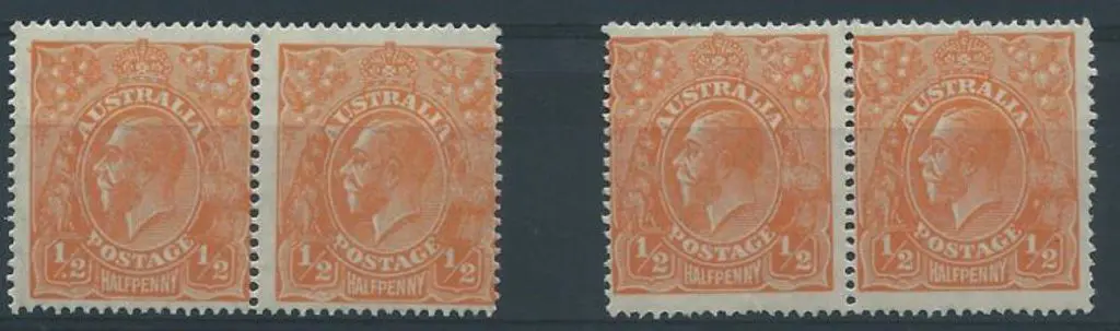 1926-30 SM wmk Perf. 14 ½d orange with "dot before ... Image 1++