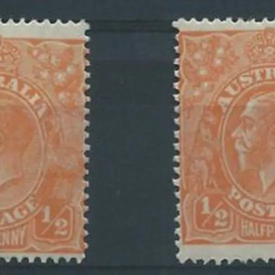 1926-30 SM wmk Perf. 14 ½d orange with "dot before ...