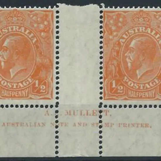 1926-30 SM wmk Perf. 14 ½d orange, electro 8, ...