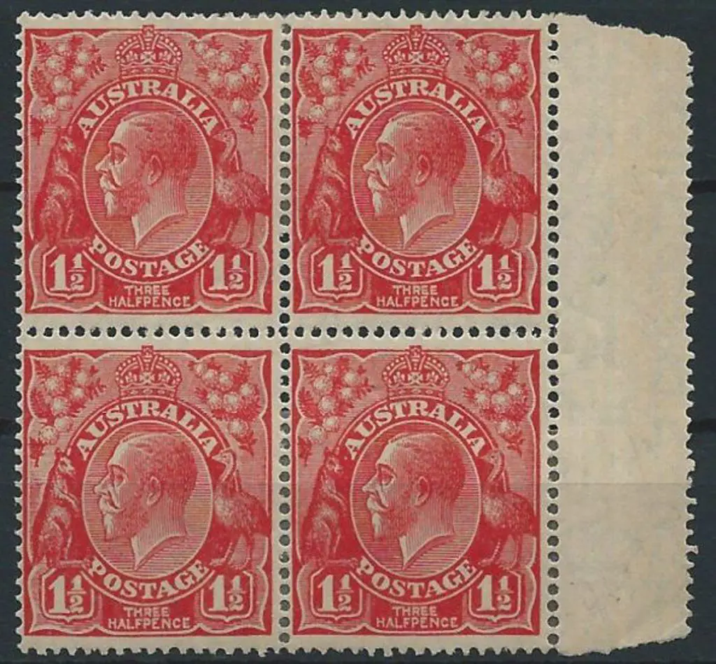1926-30 SM wmk Perf. 14 1½d red Die II marginal ... Image 1++